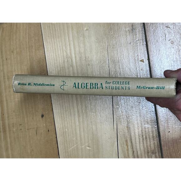 VTG Algebra for College Students book. Ross Middlemiss. 1953. Math. - Picture 5 of 7